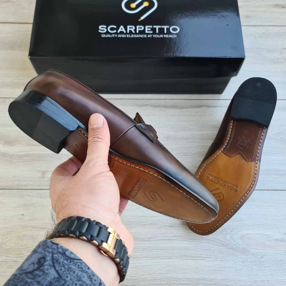 Leather Loafer with Hand-stitched Sole - Picture 5 of 5
